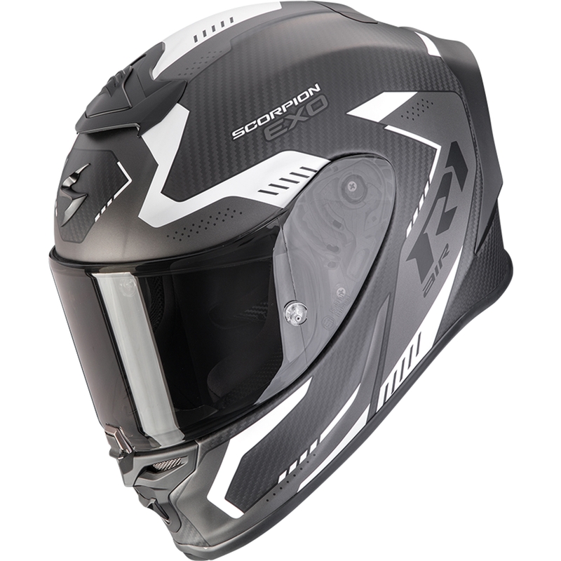 Integrálna prilba na motorku Scorpion EXO-R1 EVO II Carbon Air Propel matná čierno-strieborná