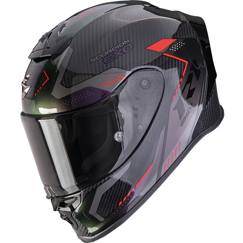 Integrálna prilba na motorku Scorpion EXO-R1 EVO II Carbon Air Propel čierna chameleón