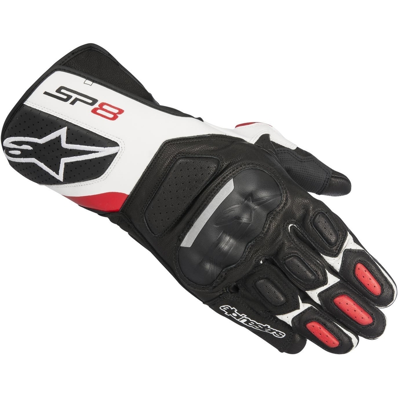 Rukavice Alpinestars SP-8 čierno-bielo-červené
