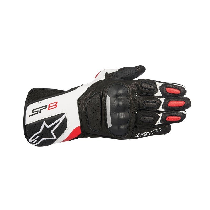 Rukavice Alpinestars SP-8 čierno-bielo-červené