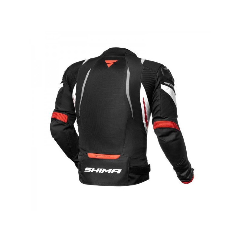 Bunda na motocykel Shima Mesh Pro čierno-červená