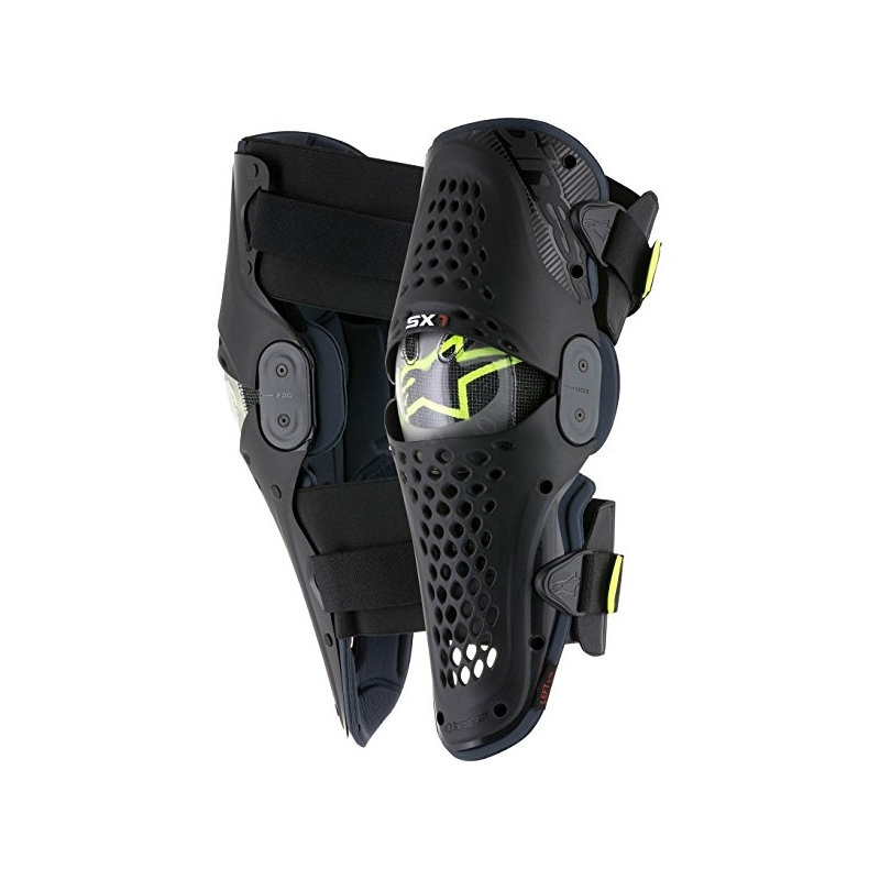 Chrániče kolien Alpinestars SX-1 antracitová-fluorescenčno žlté