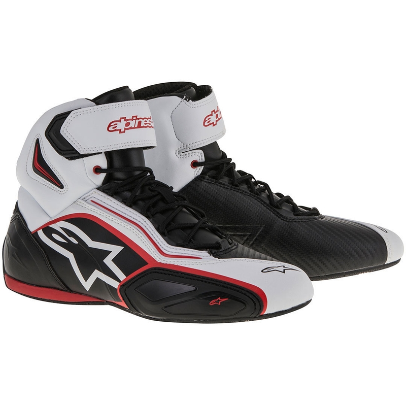 Čižmy na motocykel Alpinestars Faster 2 čierno-bielo-červené