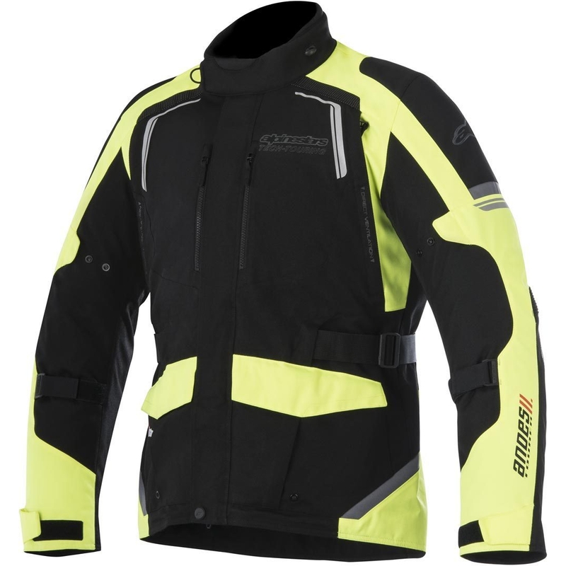 Bunda na motocykel Alpinestars Andes Drystar čierno-fluorescenčno žltá
