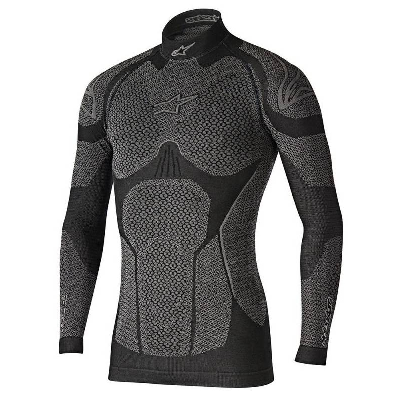 Termo tričko s dlhým rukávom Alpinestars Ride Tech Winter šedo-čierne