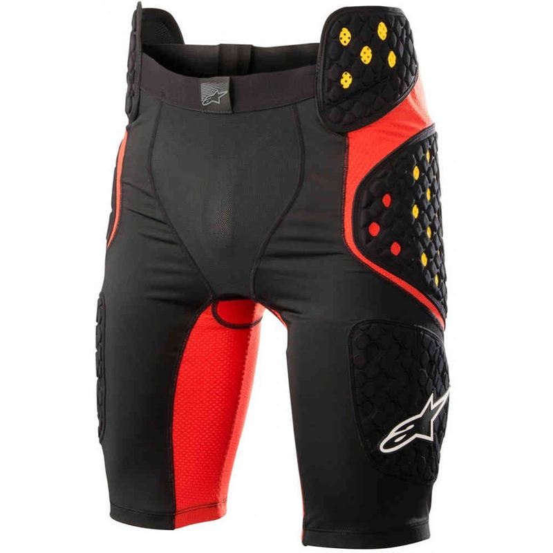 Šortky pod nohavice Alpinestars Sequence Pre čierno-červeno-fluorescenčno žlté