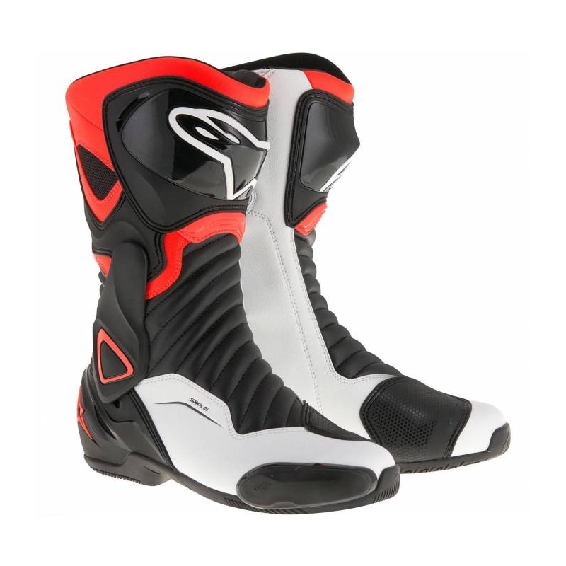 Vysoké čižmy na motocykel Alpinestars S-MX 6 čierno-bielo-červené
