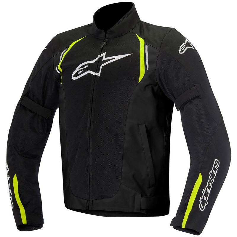 Bunda na motocykel Alpinestars AST Air čierno-fluorescenčno žltá
