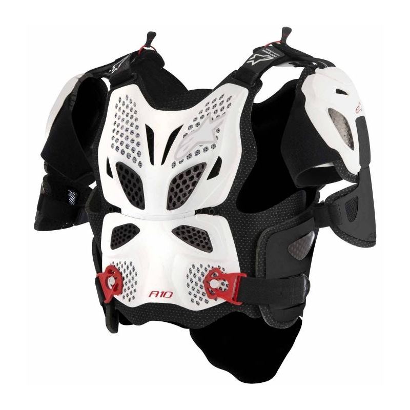 Chránič tela Alpinestars A-10 bielo-čierno-červený