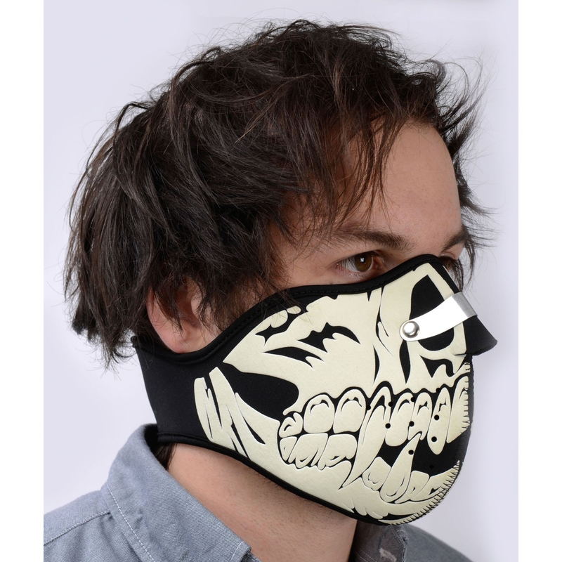 Maska na tvár Oxford Glow Skull