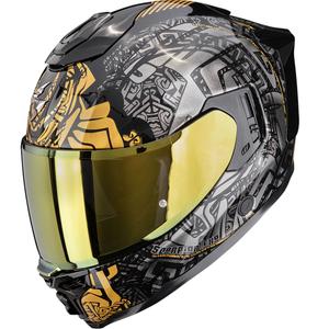 Integrálna helma na motorku Scorpion EXO-1500 Air Apus čierno-šedo-zlatá