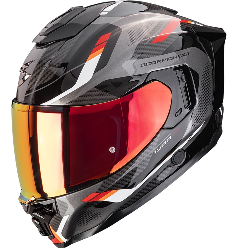 Integrálna helma na motorku Scorpion EXO-1500 Air Sleek čierno-červená