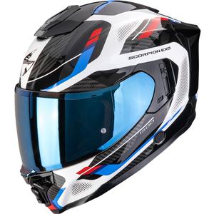 Integrálna helma na motorku Scorpion EXO-1500 Air Sleek bielo-červeno-modrá