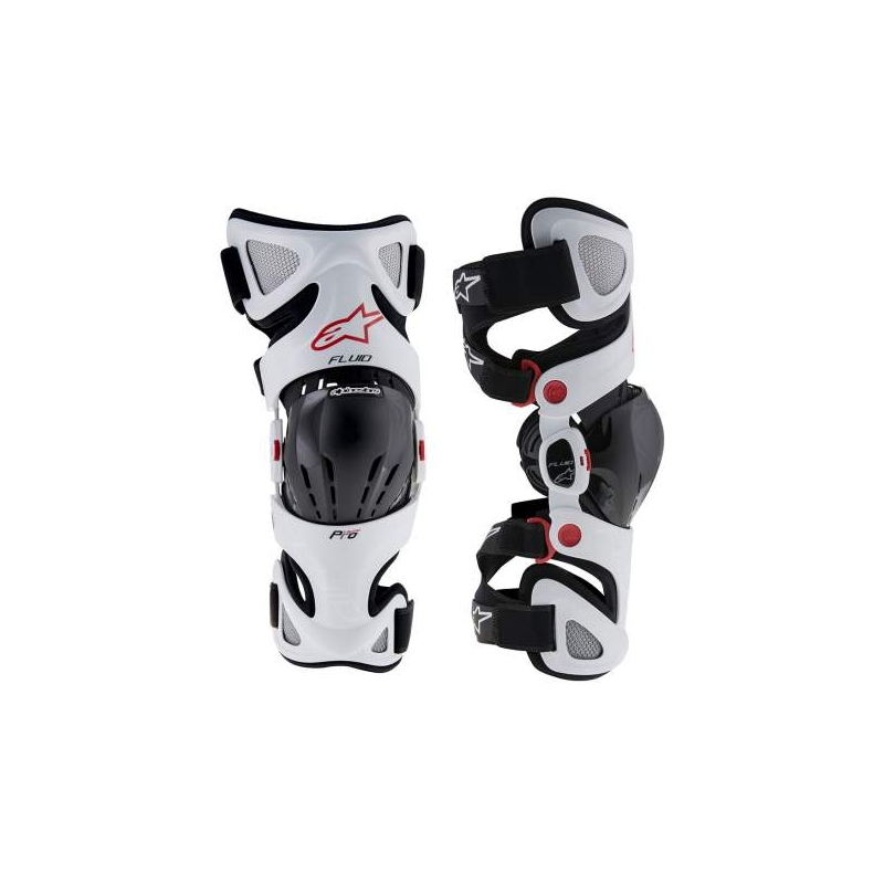 Chrániče kolien Alpinestars Fluid Pro biele
