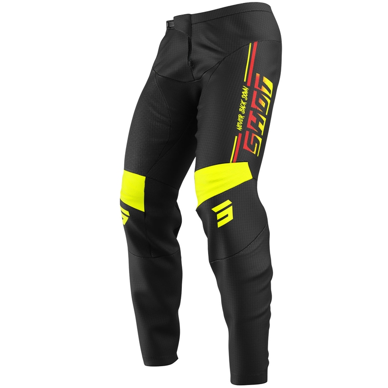 Motokrosové nohavice Shot Devo Block fluo žlté