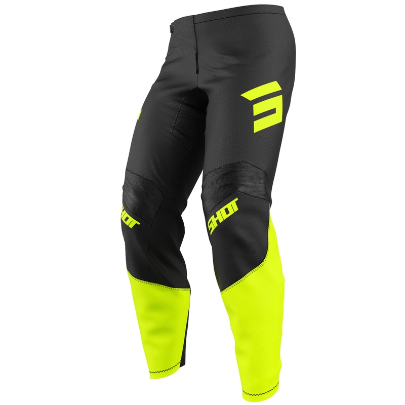Motokrosové nohavice Shot Draw Private fluo žlté