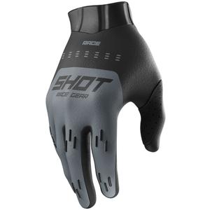 Motokrosové rukavice Shot Race Evo čierno-šedé