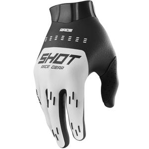 Motokrosové rukavice Shot Race Evo biele