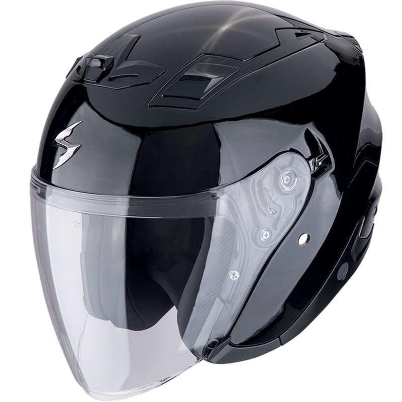 Otvorená prilba na motorku Scorpion EXO-Z1 SOLID metalická čierna