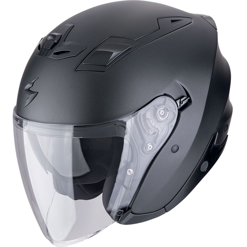 Otvorená helma na motorku Scorpion EXO-Z1 SOLID matná perleťovo čierna