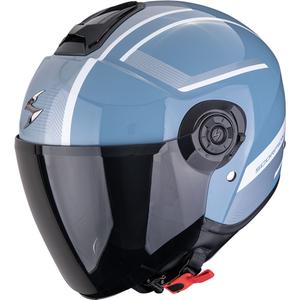 Otvorená prilba na motorku Scorpion EXO-CITY II Cosmos modro-strieborná