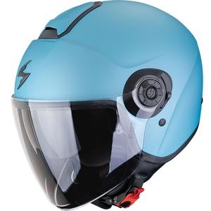 Otvorená prilba na motorku Scorpion EXO-CITY II Solid matná azúrovo modrá