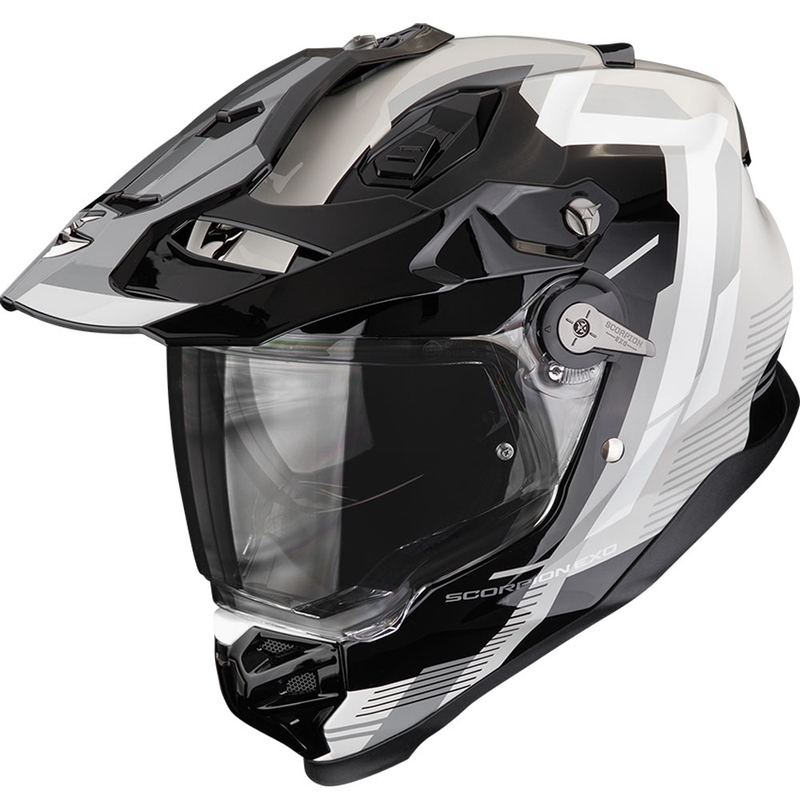 Enduro helma na motorku Scorpion ADF-9000 Air Patrol čierno-strieborná