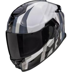 Integrálna prilba na motorku Scorpion EXO-GT SP AIR TOURADVEN perleťovo bielo-strieborná