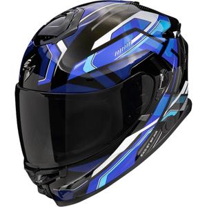 Integrálna prilba na motorku Scorpion EXO-GT SP Air Augusta čierno-šedo-modrá