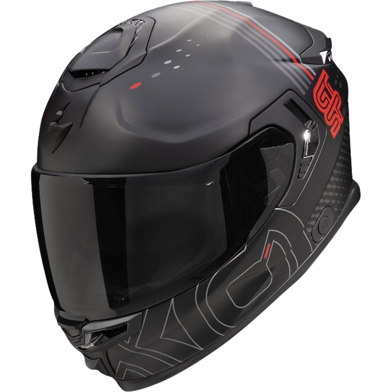 Integrálna prilba na motorku Scorpion EXO-GT SP AIR TECHLANE čierno-šedo-červená výpredaj