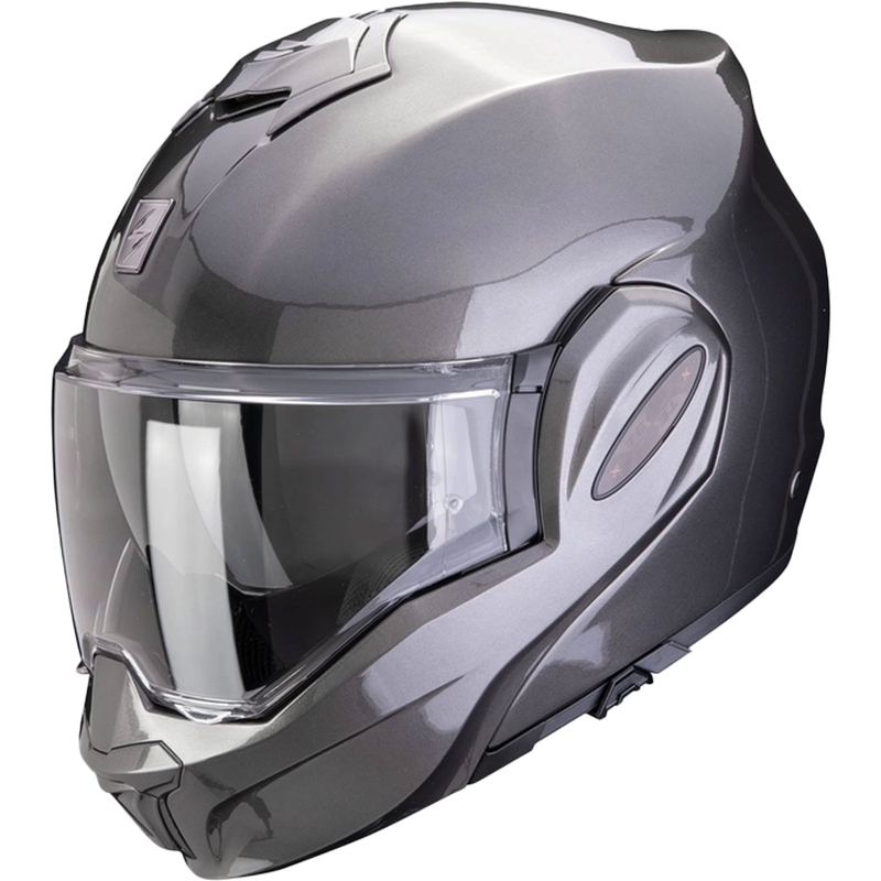 Preklápacia prilba Scorpion EXO-TECH EVO PRO SOLID metalická šedá