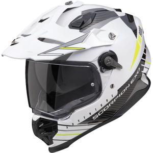 Enduro helma Scorpion ADF-9000 Air Feat bielo-čierno-fluo žltá