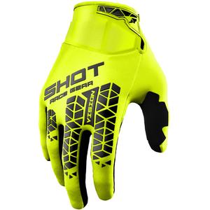 Motokrosové rukavice Shot Vision Tech fluo žlté