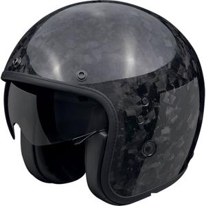 Otvorená prilba na motorku Scorpion Belfast EVO ONYX CARBON SOLID čierna