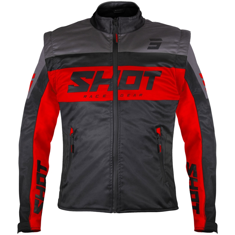 Softshellová bunda Shot Softshell Lite čierno-červená
