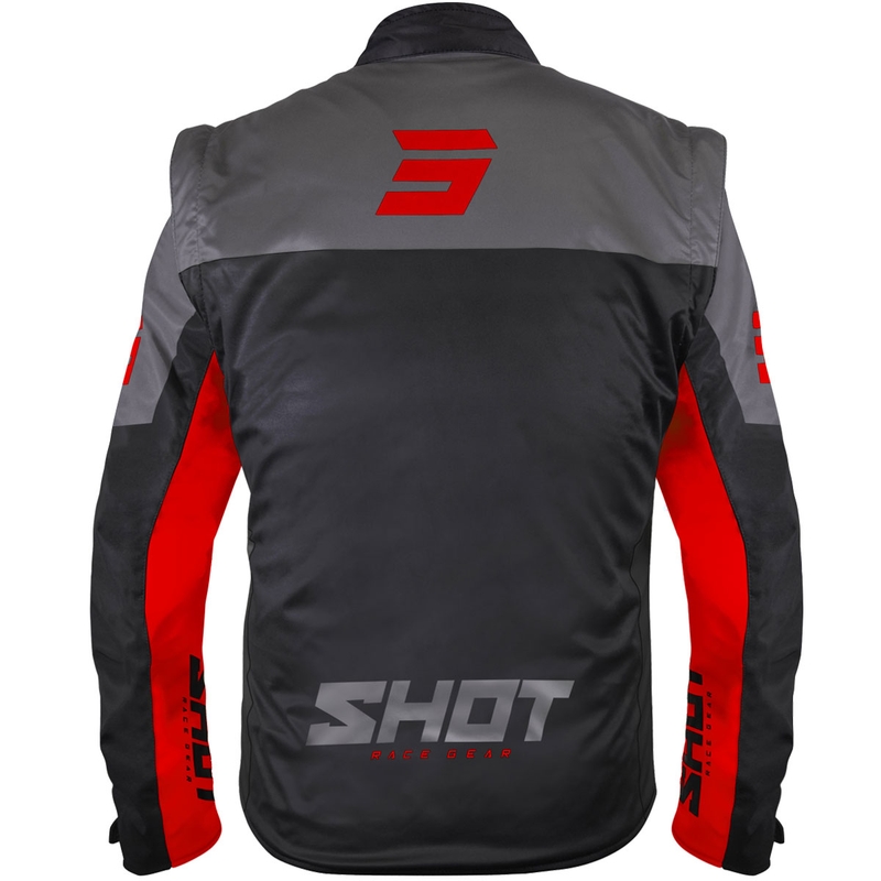 Softshellová bunda Shot Softshell Lite čierno-červená
