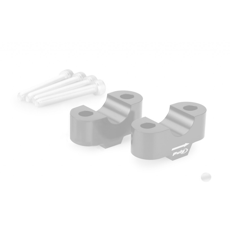Zvýšenie riadidiel PUIG strieborná výška 20 mm, d 22 mm