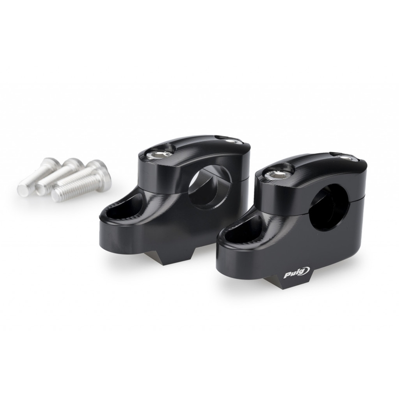 Zvýšenie riadidiel PUIG PULLBACK čierna height 20mm, d 25mm, back 16mm