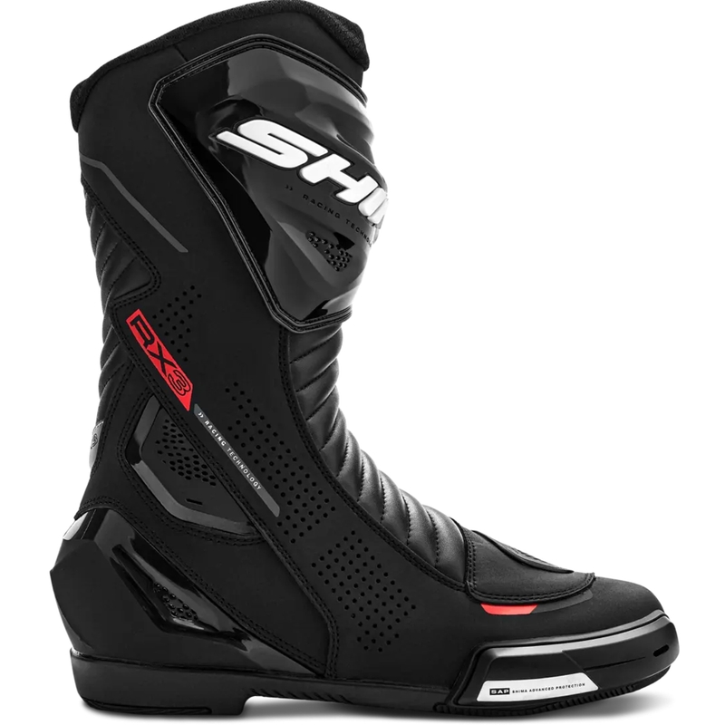 Topánky na motorku Shima RX-3 čierno-fluo červené
