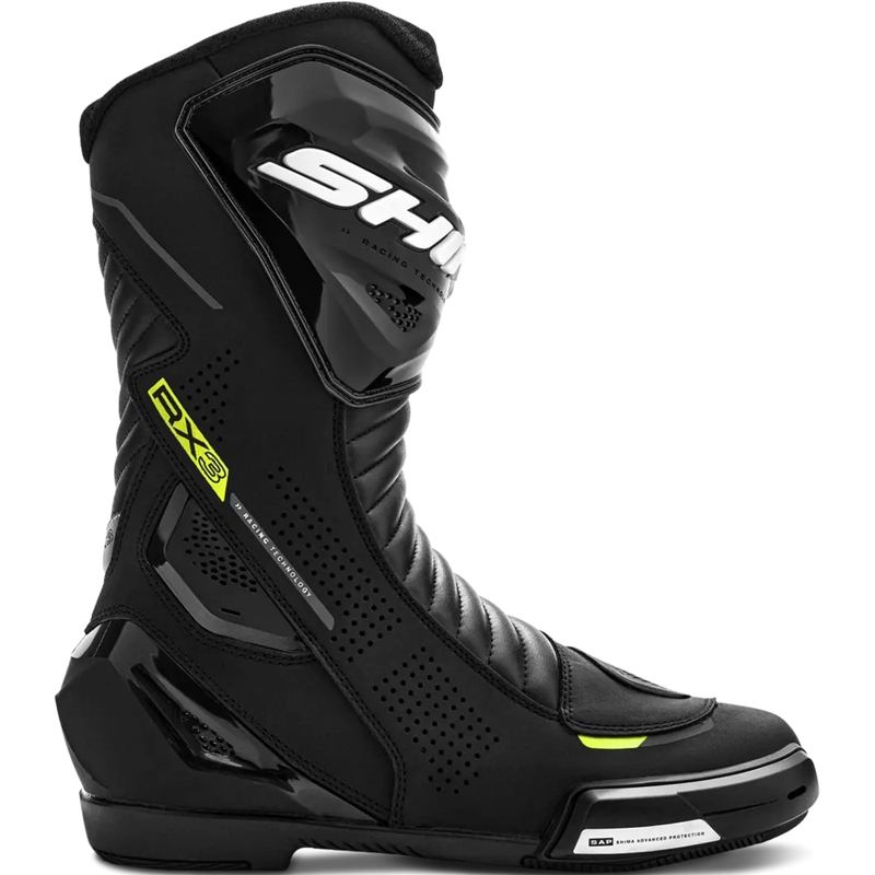Topánky na motorku Shima RX-3 čierno-fluo žlté