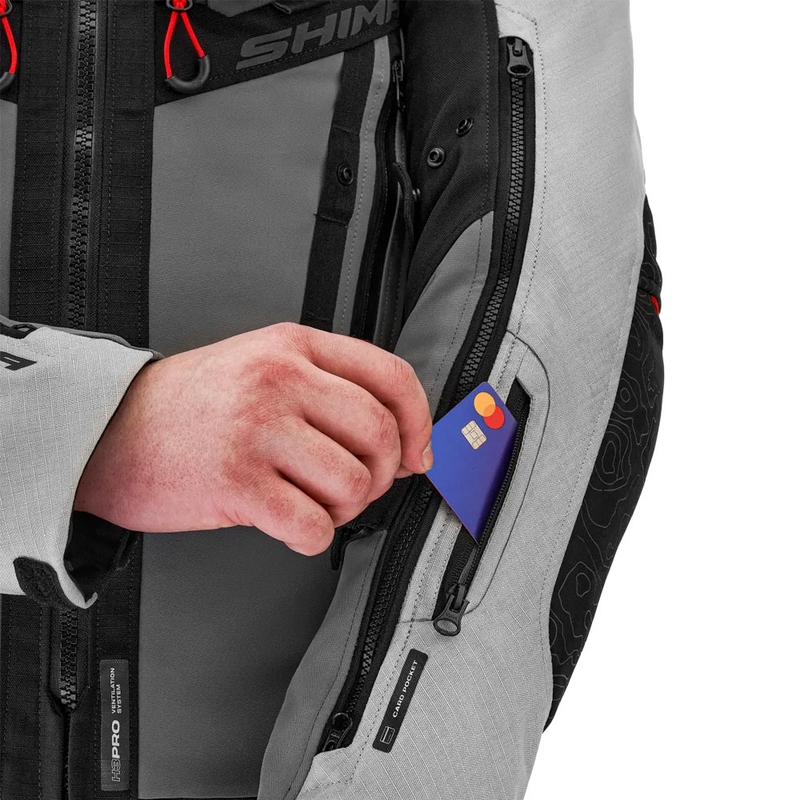 Bunda na motorku Shima Tracker svetlo šedá