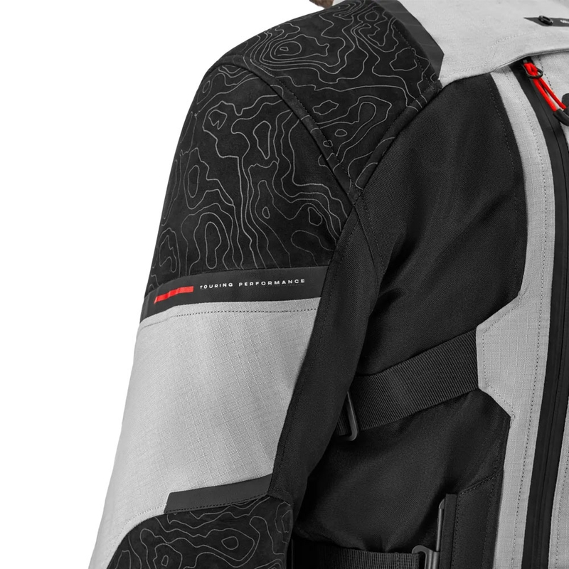 Bunda na motorku Shima Tracker svetlo šedá