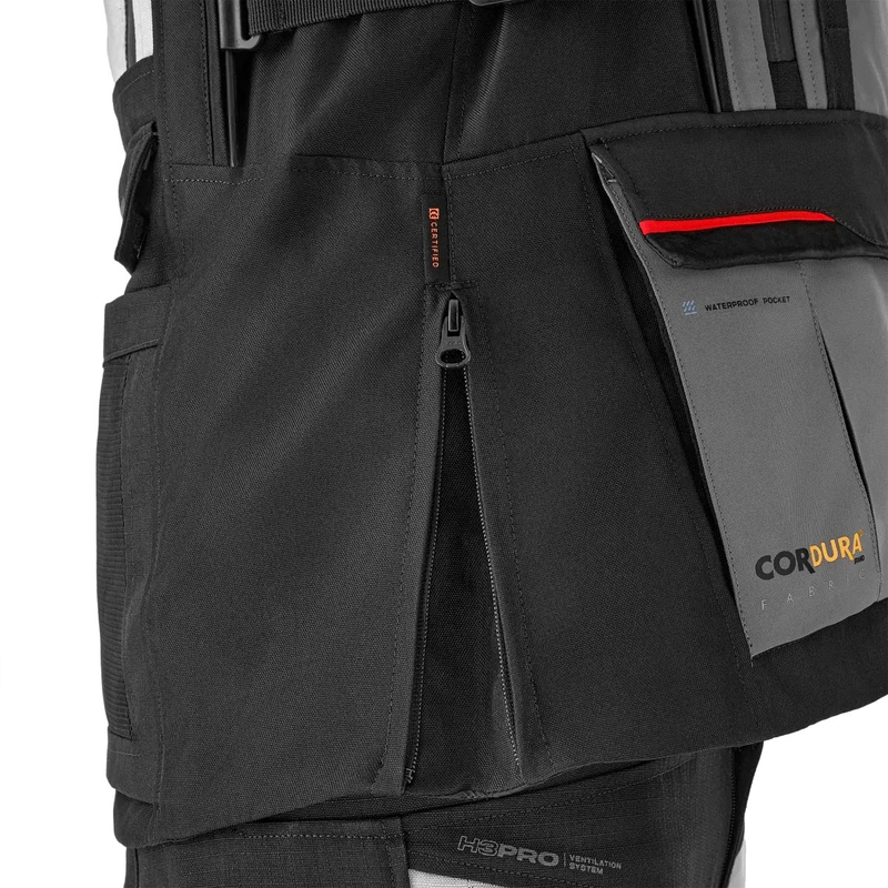 Bunda na motorku Shima Tracker svetlo šedá