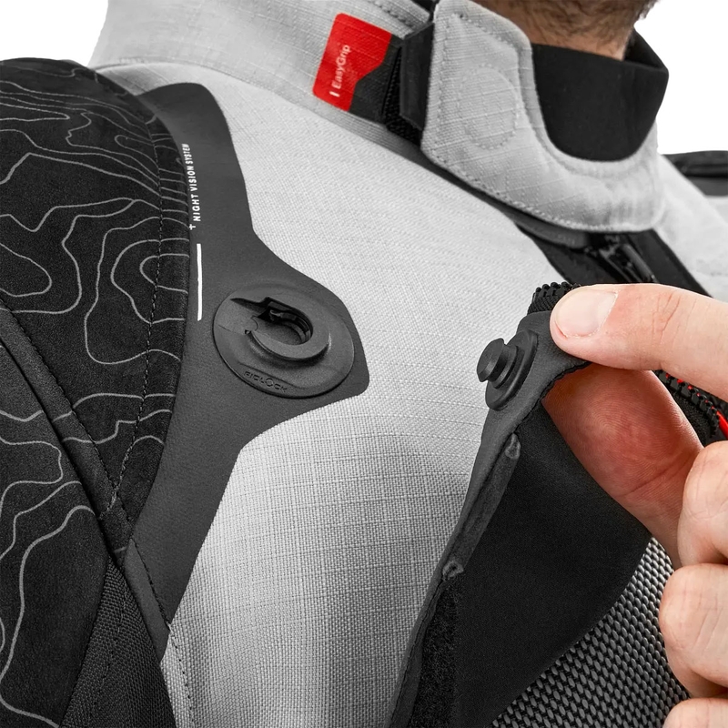 Bunda na motorku Shima Tracker svetlo šedá