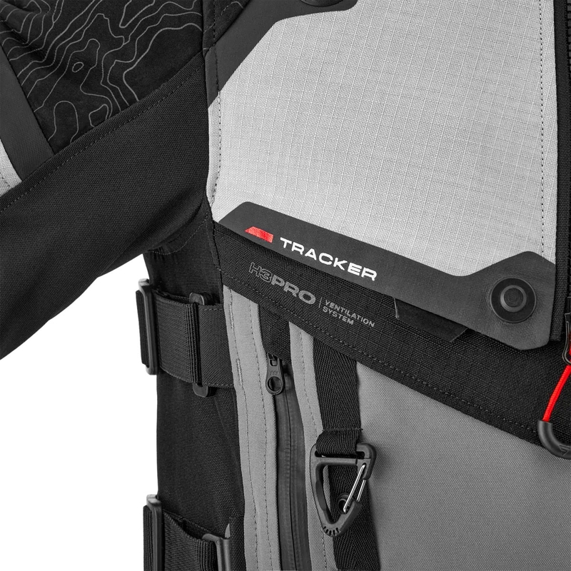 Bunda na motorku Shima Tracker svetlo šedá