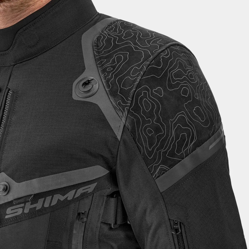 Bunda na motorku Shima Tracker čierna