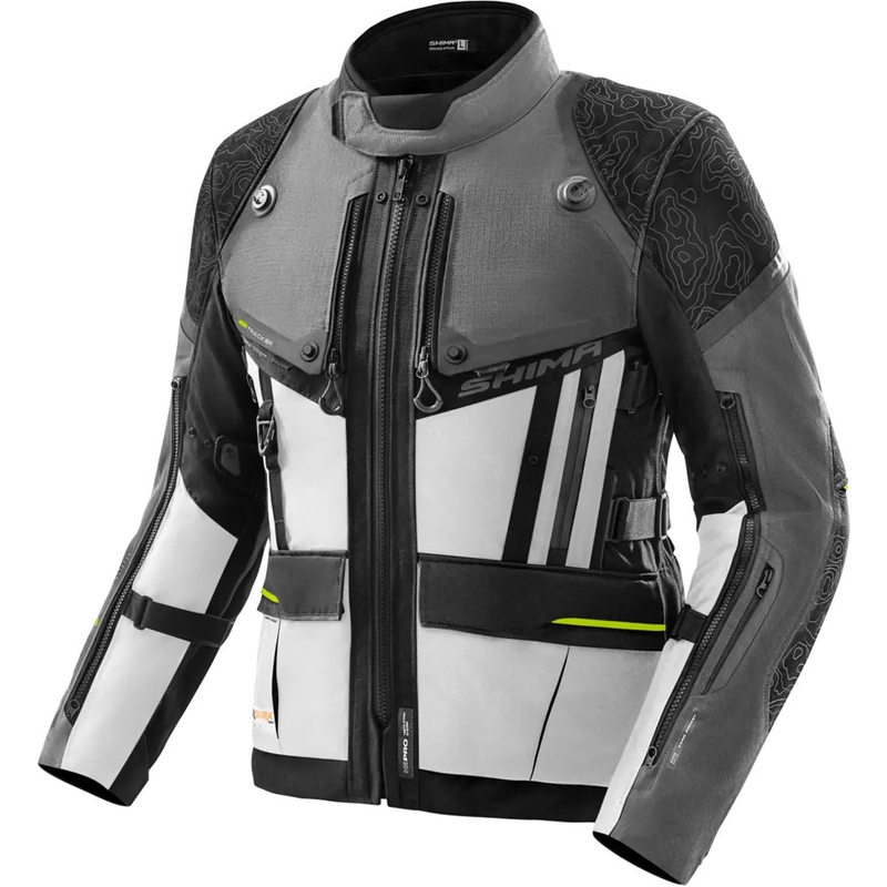 Bunda na motorku Shima Tracker sivá