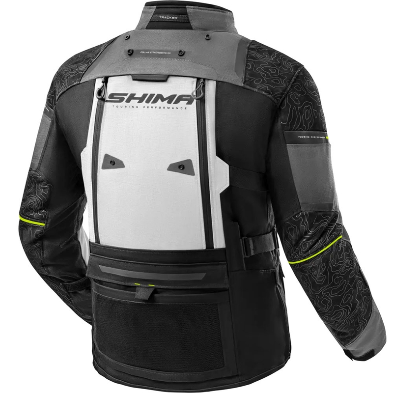 Bunda na motorku Shima Tracker sivá