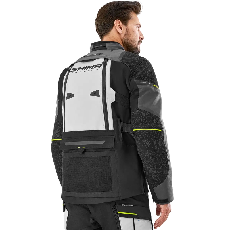 Bunda na motorku Shima Tracker sivá