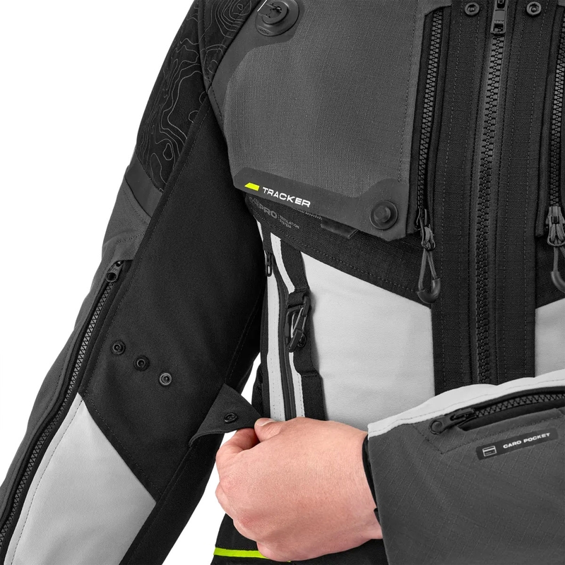 Bunda na motorku Shima Tracker sivá